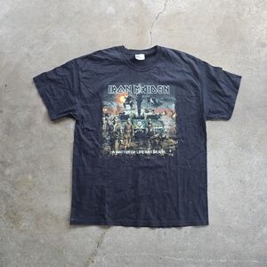 Vintage Y2K Iron Maiden A Matter Of Life And Death 2006 Band Tee Size Large